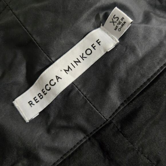 Rebecca Minkoff Jumpsuit Black Parachute Moto Biker Cotton Ripstop Flightsuit XS - Picture 7 of 16